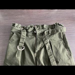 Target Wild Fable Paper Bag Waist Green Pants